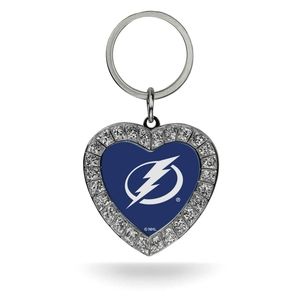 NHL TB Lightning Heart Keychain